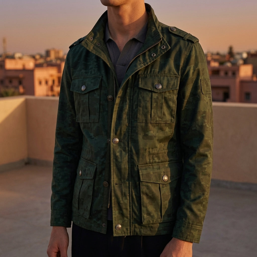 Alaric | Stylish Cotton Blend Jacket with Button Closure | Versatile Design for Comfort and Durability 1