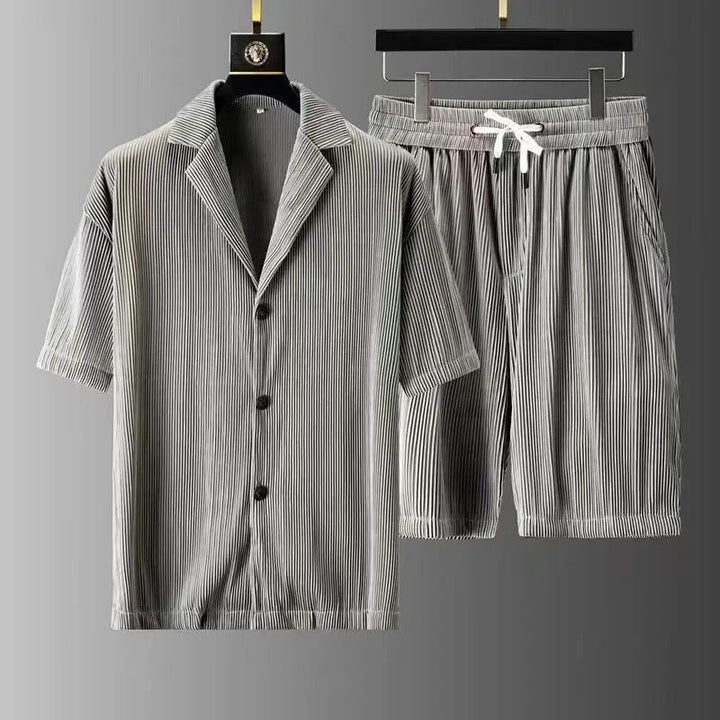 Almeria Collection | Corduroy Summer Set with Drawstring Shorts | Ultra-Soft Cotton for Comfort 1