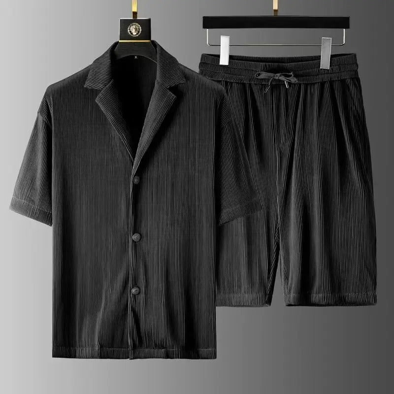 Almeria Collection | Corduroy Summer Set with Drawstring Shorts | Ultra-Soft Cotton for Comfort 2