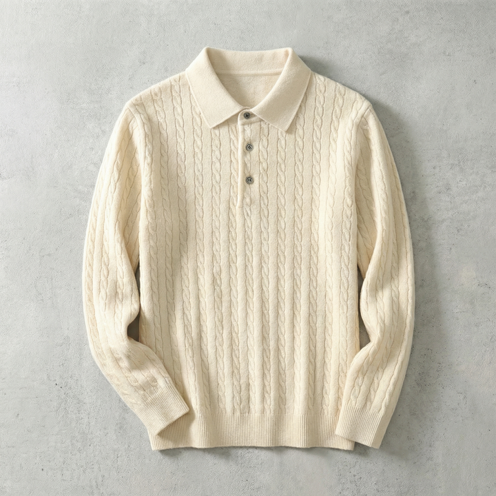 Ares Collection | Knitted Pullover Sweater with Cable Knit Design | Versatile Layering Piece for Timeless Style 1