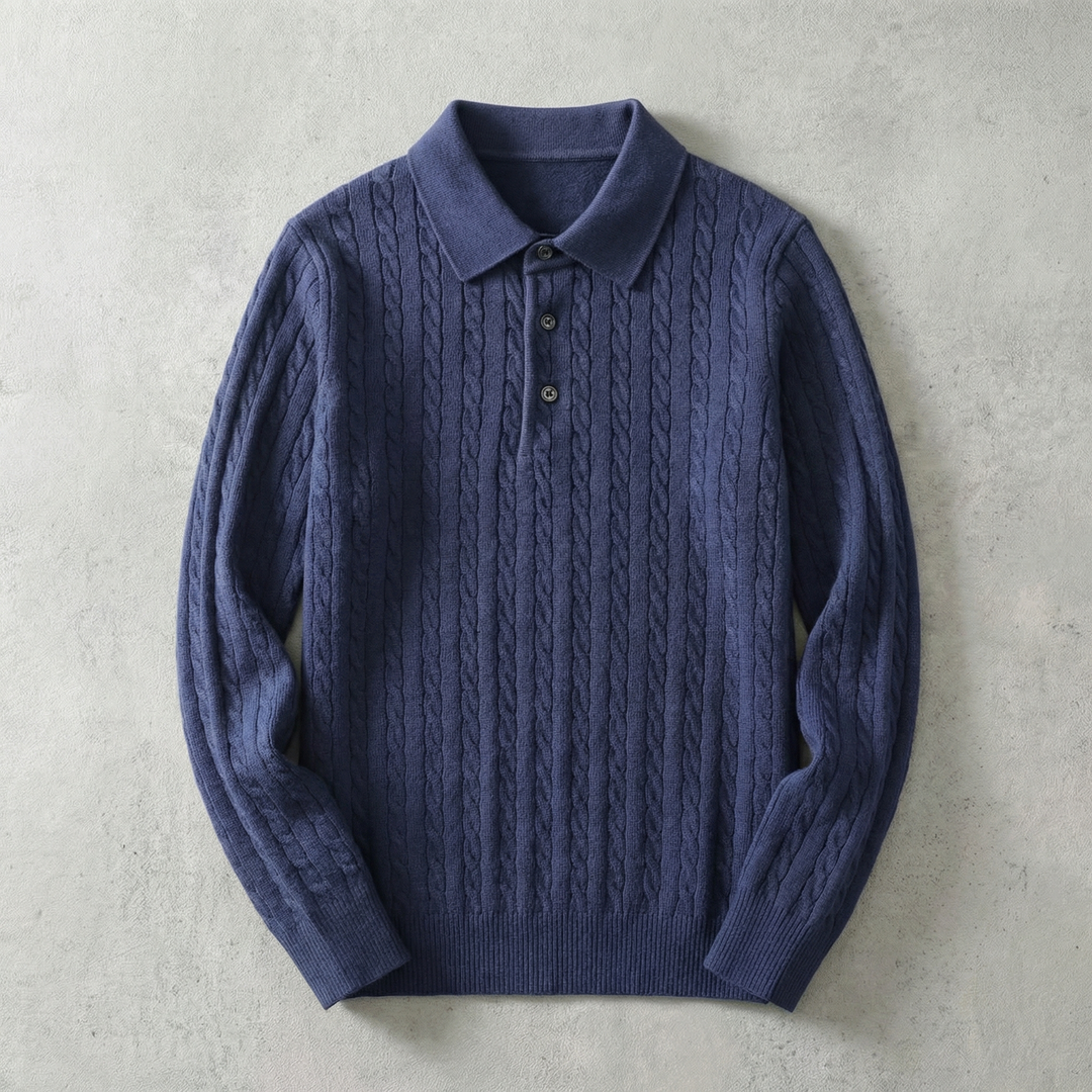 Ares Collection | Knitted Pullover Sweater with Cable Knit Design | Versatile Layering Piece for Timeless Style 2