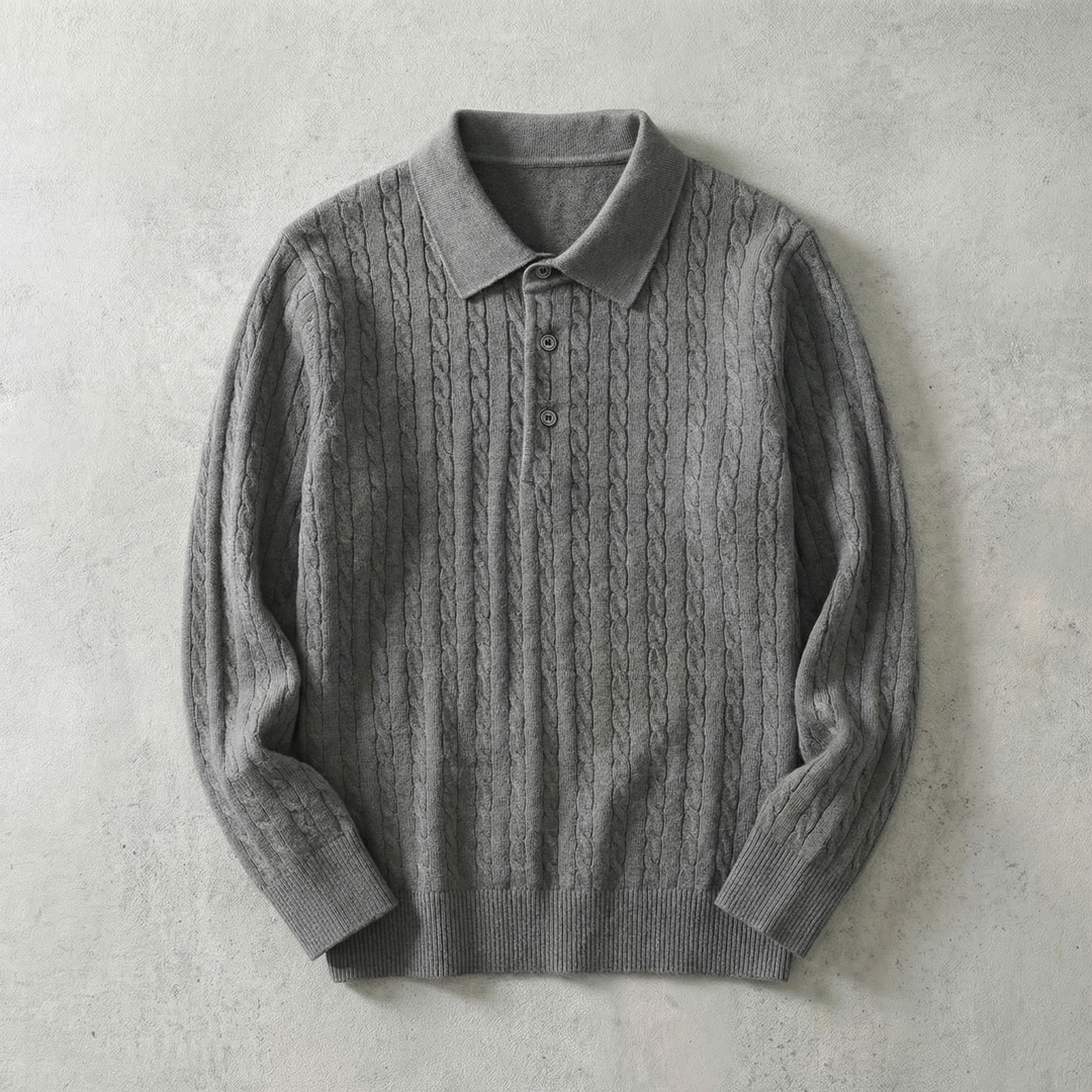 Ares Collection | Knitted Pullover Sweater with Cable Knit Design | Versatile Layering Piece for Timeless Style 3