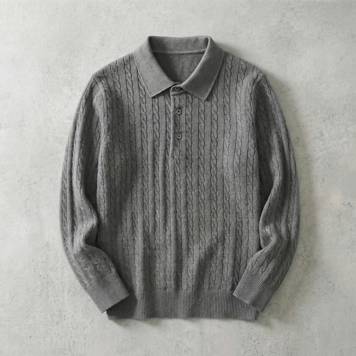 Ares Collection | Knitted Pullover Sweater with Cable Knit Design | Versatile Layering Piece for Timeless Style 3