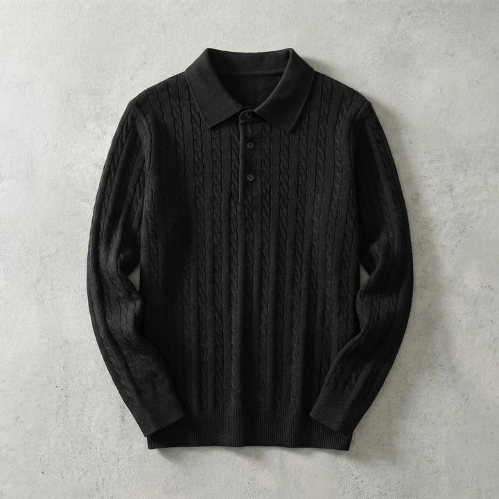 Ares Collection | Knitted Pullover Sweater with Cable Knit Design | Versatile Layering Piece for Timeless Style 4