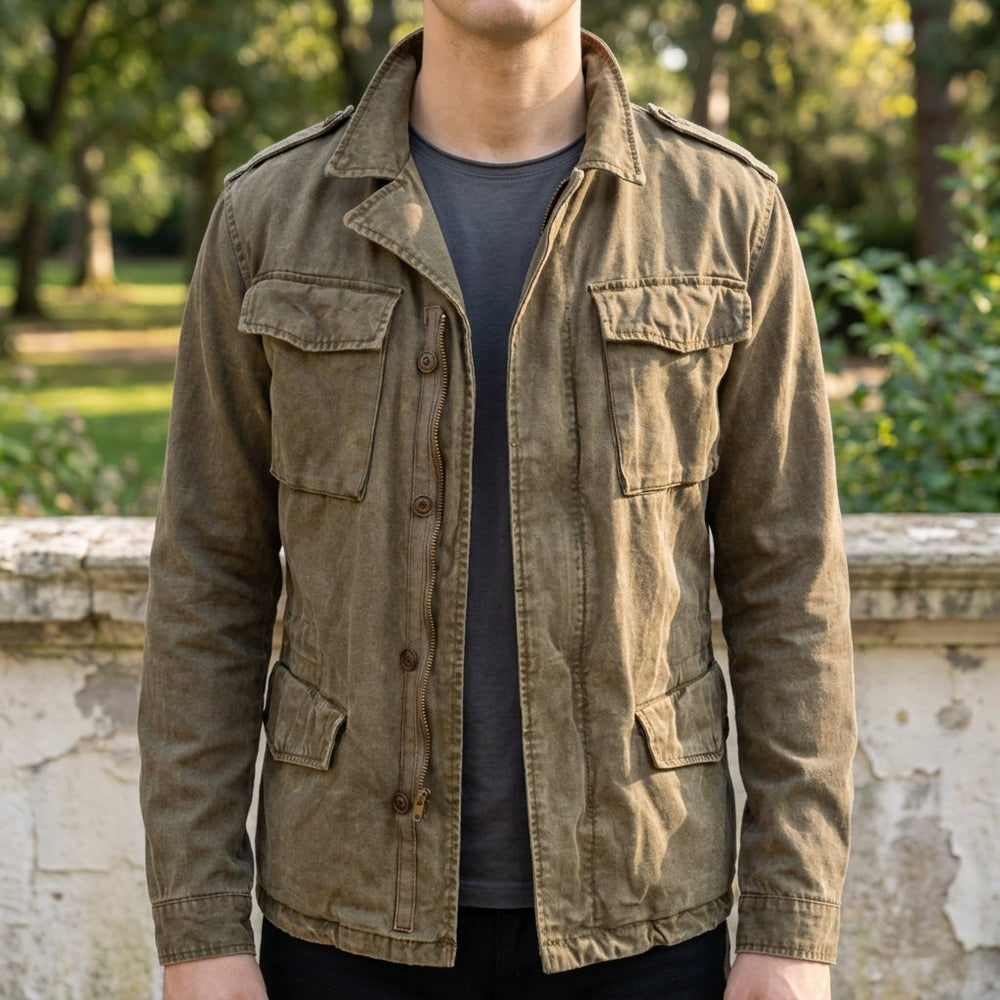 Calix Collection | Men's Jacket with Stylish Collar & Functional Pockets | Comfortable Cotton Blend for Everyday Wear 1