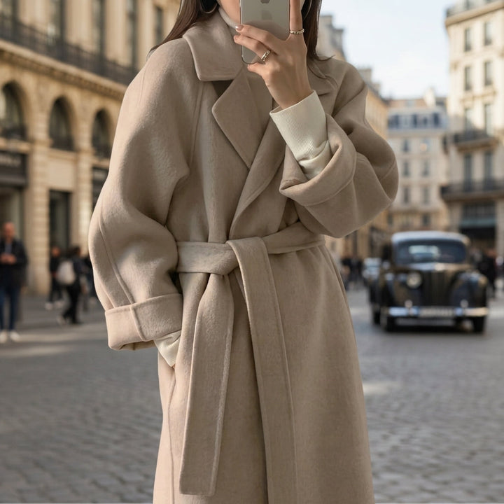 Catania | Women's Wool Coat with Belt & Notched Collar | Elegant Winter Outerwear for Versatile Styling 1