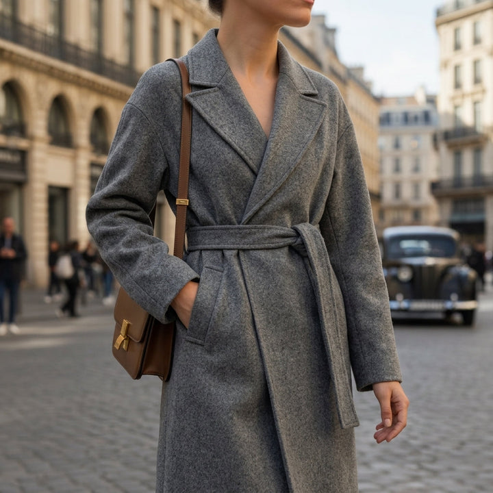 Catania | Women's Wool Coat with Belt & Notched Collar | Elegant Winter Outerwear for Versatile Styling 2