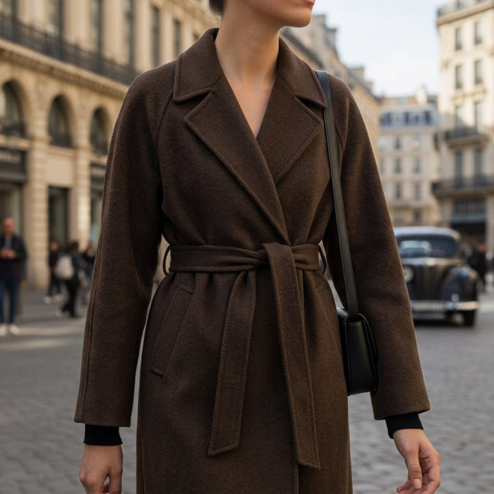 Catania | Women's Wool Coat with Belt & Notched Collar | Elegant Winter Outerwear for Versatile Styling 3