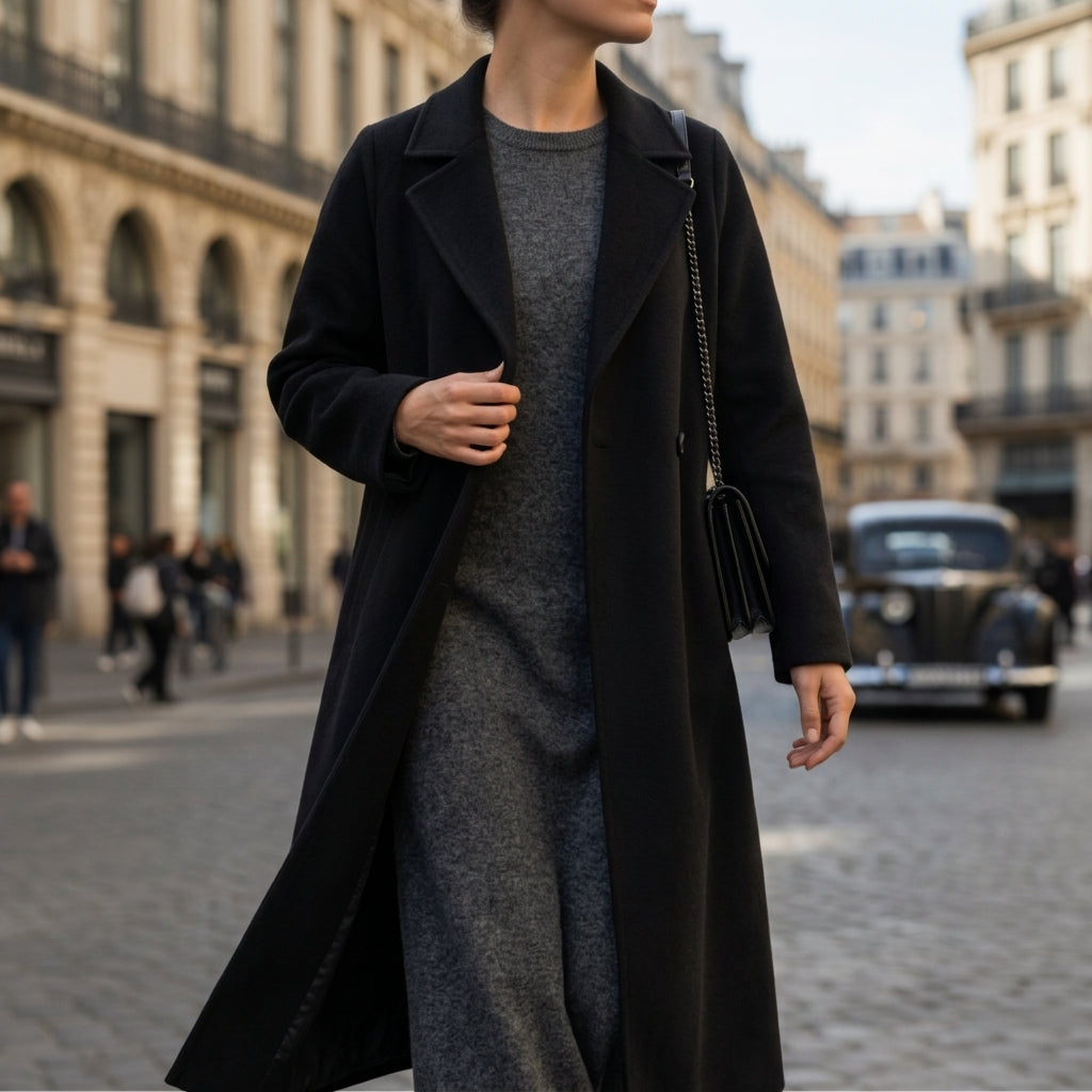 Catania | Women's Wool Coat with Belt & Notched Collar | Elegant Winter Outerwear for Versatile Styling 4