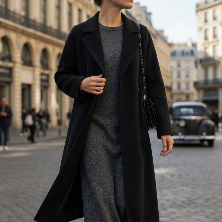 Catania | Women's Wool Coat with Belt & Notched Collar | Elegant Winter Outerwear for Versatile Styling 4