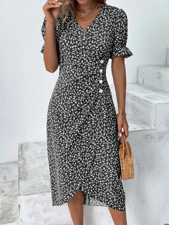 Chic Collection | Women's Dress with Lightweight Polyester & Flattering Fit | Stylish Summer Dress for Effortless Elegance 0