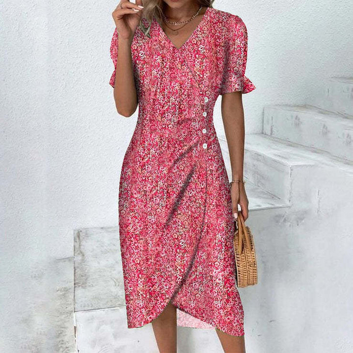 Chic Collection | Women's Dress with Lightweight Polyester & Flattering Fit | Stylish Summer Dress for Effortless Elegance 1