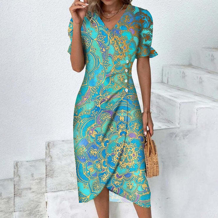 Chic Collection | Women's Dress with Lightweight Polyester & Flattering Fit | Stylish Summer Dress for Effortless Elegance 10