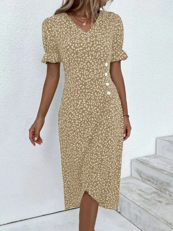 Chic Collection | Women's Dress with Lightweight Polyester & Flattering Fit | Stylish Summer Dress for Effortless Elegance 11