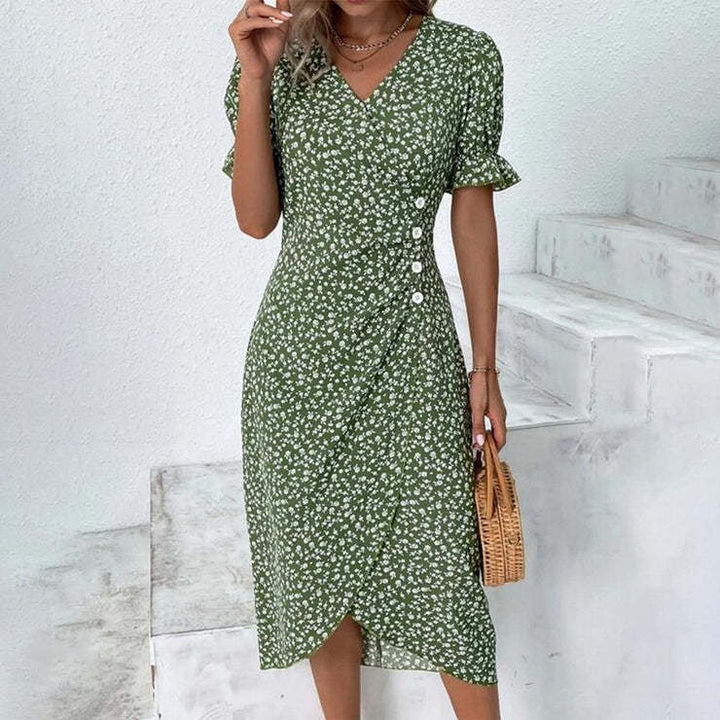 Chic Collection | Women's Dress with Lightweight Polyester & Flattering Fit | Stylish Summer Dress for Effortless Elegance 2
