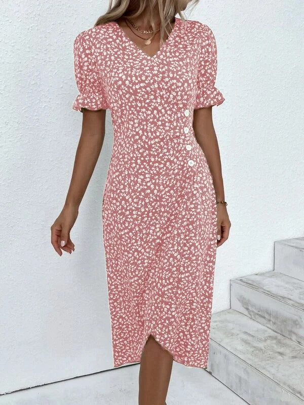 Chic Collection | Women's Dress with Lightweight Polyester & Flattering Fit | Stylish Summer Dress for Effortless Elegance 3
