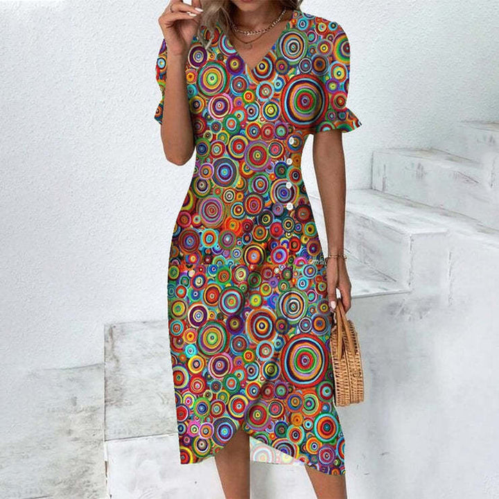 Chic Collection | Women's Dress with Lightweight Polyester & Flattering Fit | Stylish Summer Dress for Effortless Elegance 5