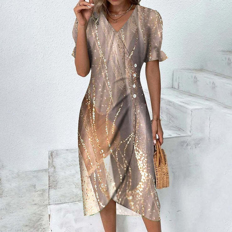 Chic Collection | Women's Dress with Lightweight Polyester & Flattering Fit | Stylish Summer Dress for Effortless Elegance 6
