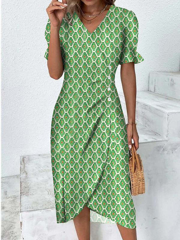 Chic Collection | Women's Dress with Lightweight Polyester & Flattering Fit | Stylish Summer Dress for Effortless Elegance 7