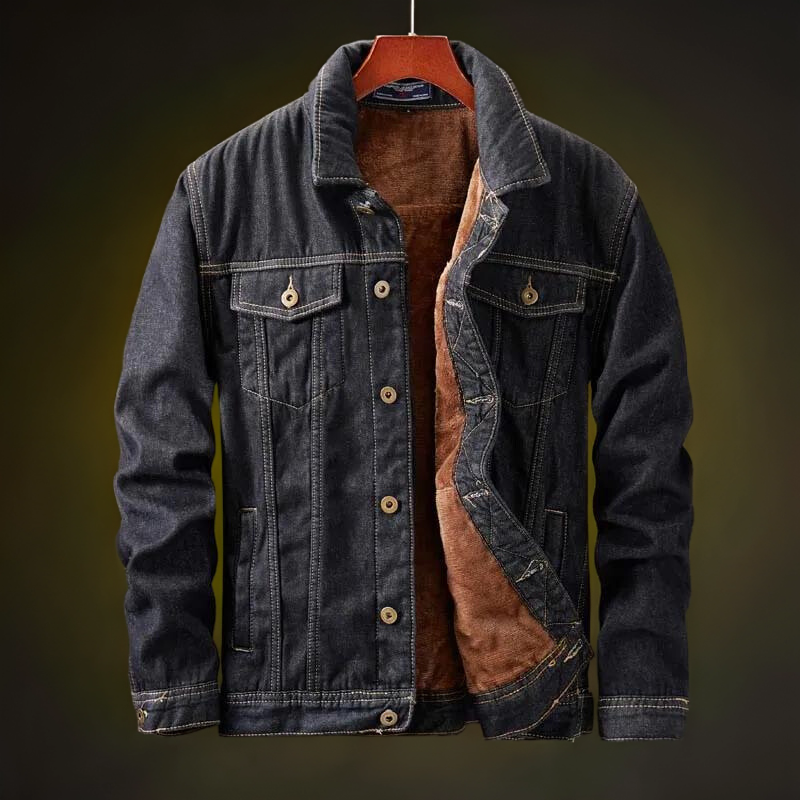 Classic Denim Jacket with Fleece Lining for Ultimate Comfort 4