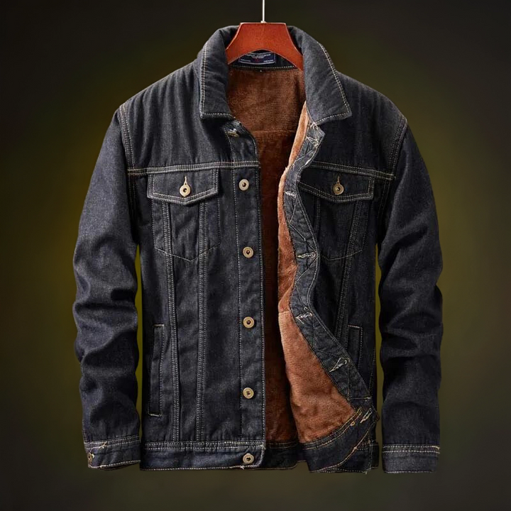 Classic Denim Jacket with Fleece Lining for Ultimate Comfort 4