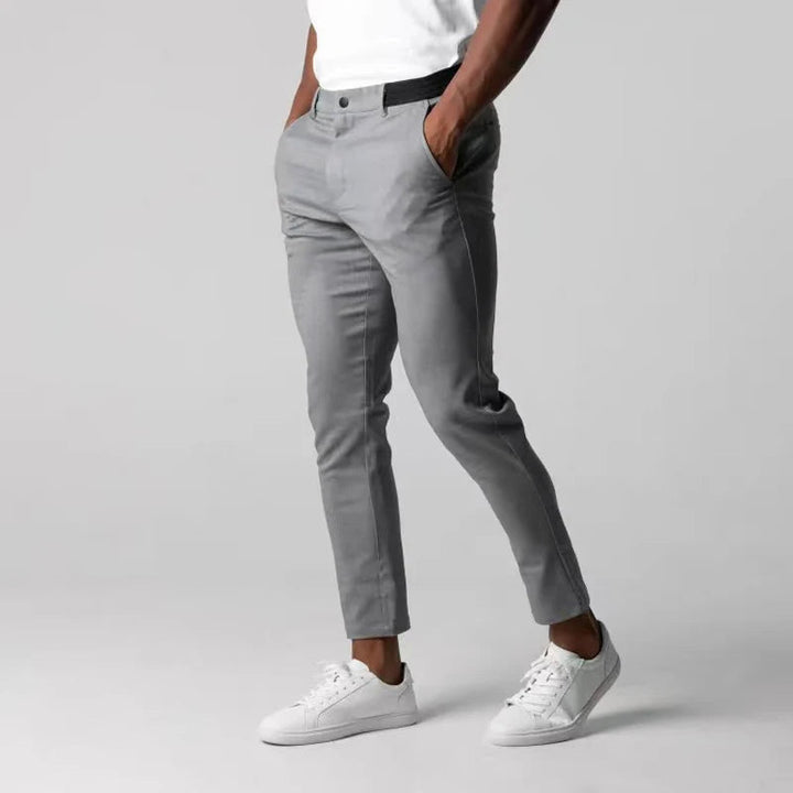 Contemporary Stretch Chinos with Flexible Waistband | Versatile Pants for All-Day Comfort 2