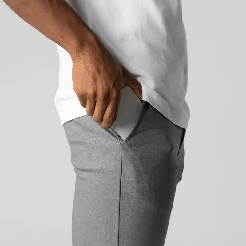 Contemporary Stretch Chinos with Flexible Waistband | Versatile Pants for All-Day Comfort 4