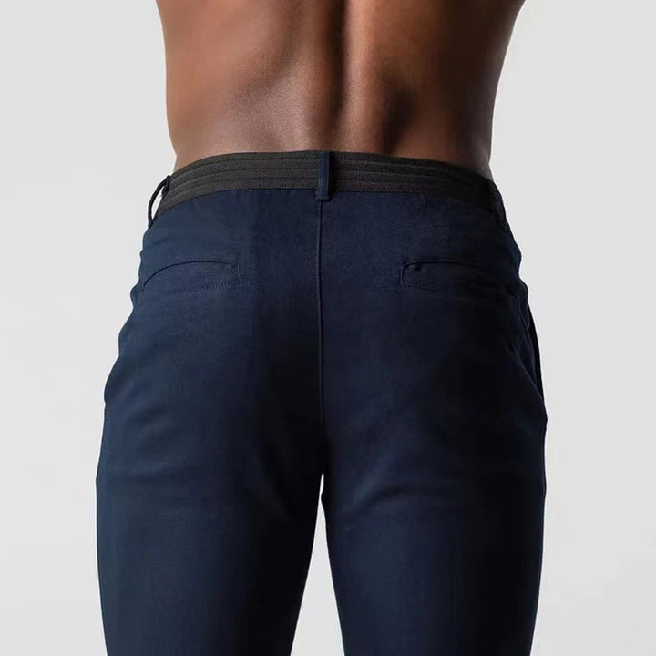 Contemporary Stretch Chinos with Flexible Waistband | Versatile Pants for All-Day Comfort 5