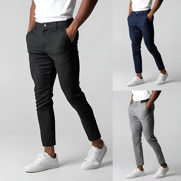 Contemporary Stretch Chinos with Flexible Waistband | Versatile Pants for All-Day Comfort 6