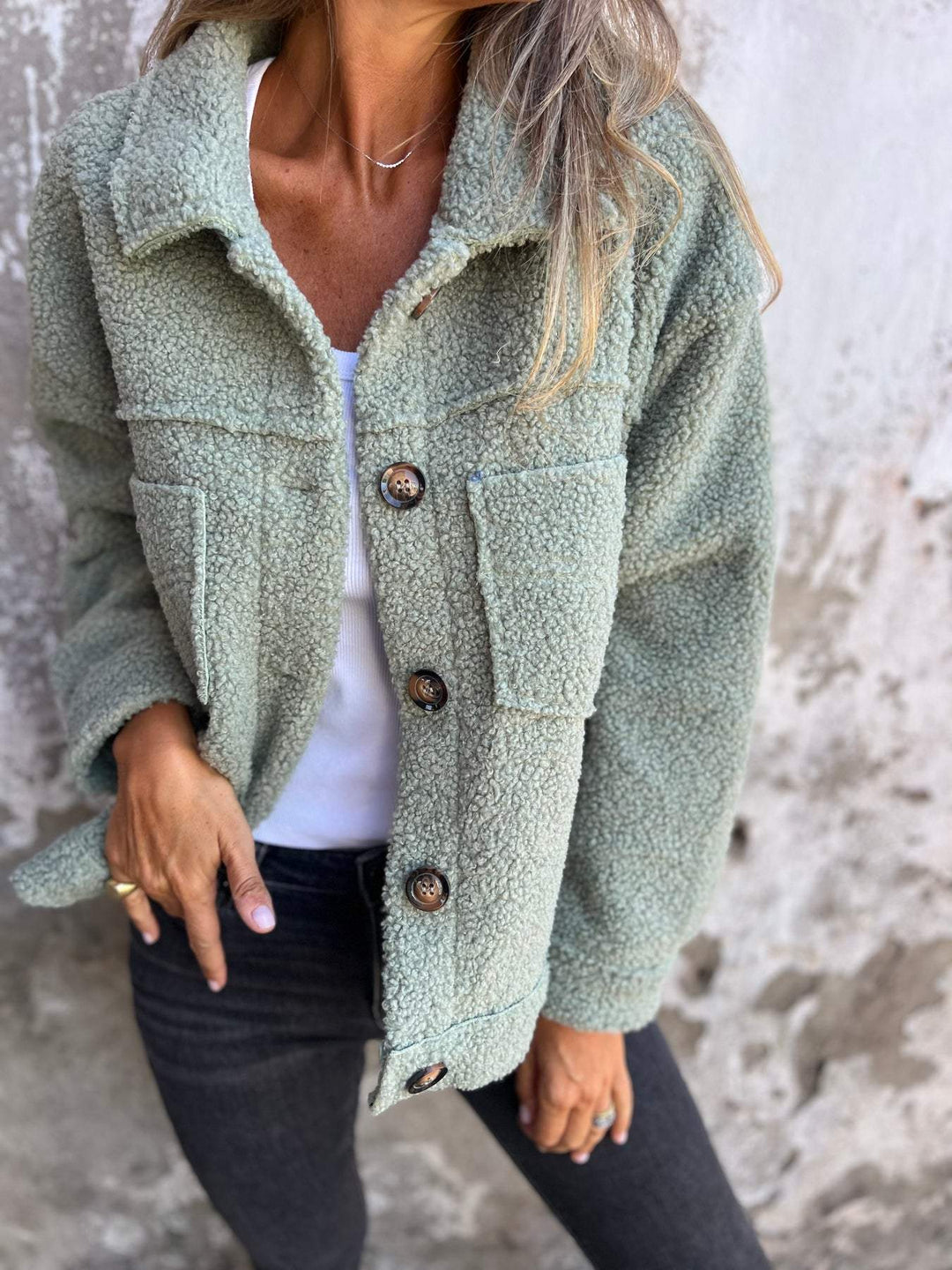Cozy Collection | Women's Cardigan Sweater with Soft Sherpa Texture | Relaxed Fit for Effortless Style 0