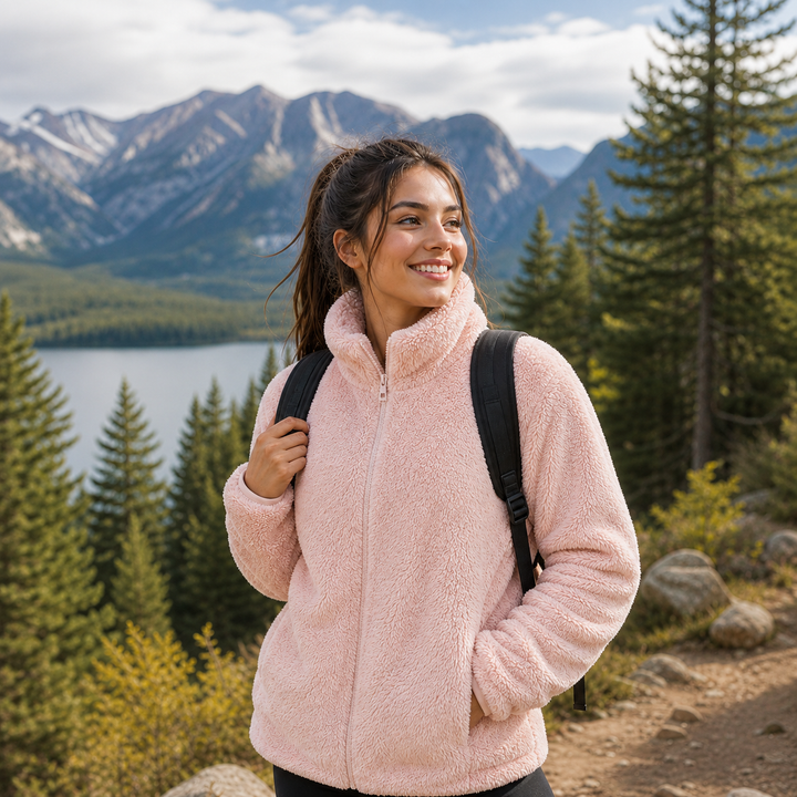 Cozy Fleece Jacket | Women's Jacket with High Collar & Zip Closure | Ultimate Warmth for Chilly Days 1