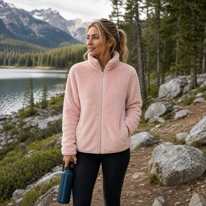 Cozy Fleece Jacket | Women's Jacket with High Collar & Zip Closure | Ultimate Warmth for Chilly Days 2