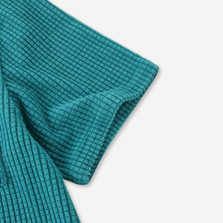 Cozy Waffle Shirt | Soft Knitted Fabric with Classic Button-Up Design | Versatile Style for Any Occasion 4
