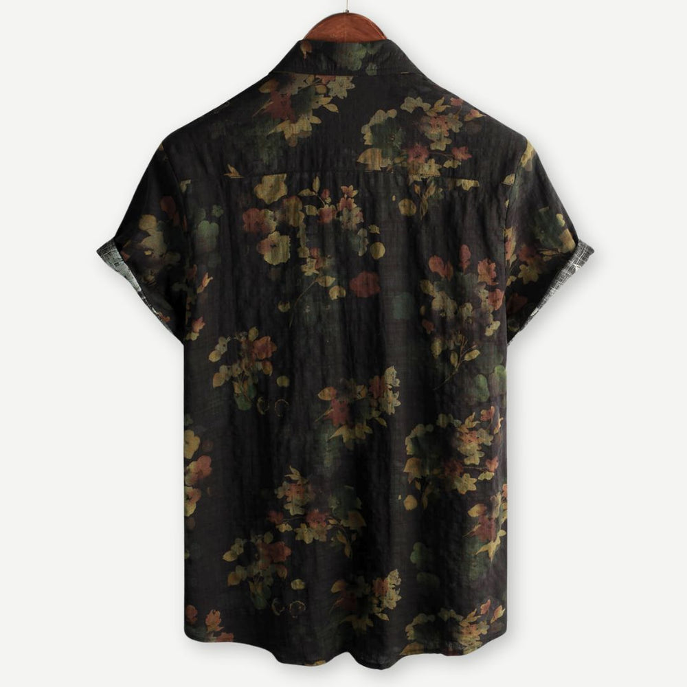 Dusky Bloom | Lightweight Casual Shirt with Vintage Floral Pattern | Relaxed Fit for All-Day Comfort 1