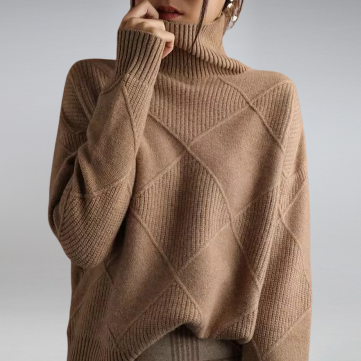 Elegant Cashmere Sweater for Women with Wrap Collar | Ultimate Comfort & Style 10