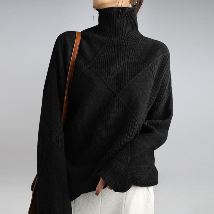 Elegant Cashmere Sweater for Women with Wrap Collar | Ultimate Comfort & Style 11