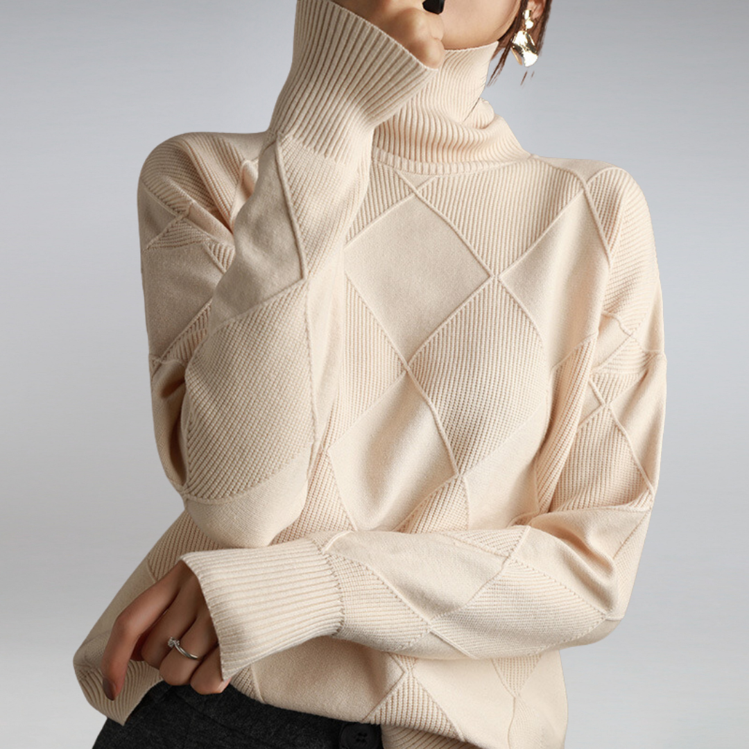 Elegant Cashmere Sweater for Women with Wrap Collar | Ultimate Comfort & Style 13