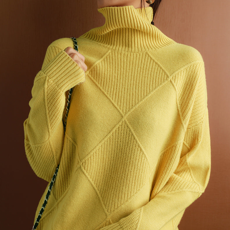 Elegant Cashmere Sweater for Women with Wrap Collar | Ultimate Comfort & Style 2