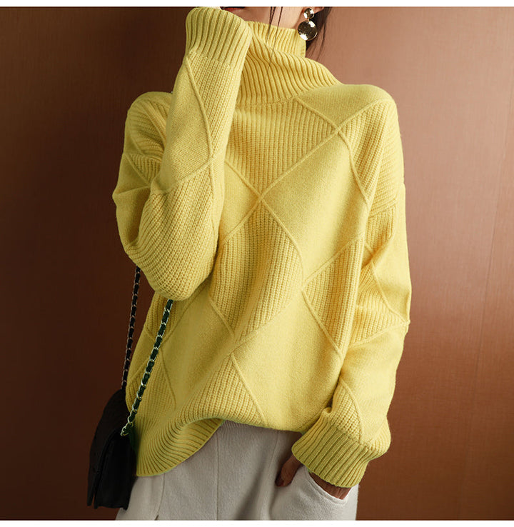 Elegant Cashmere Sweater for Women with Wrap Collar | Ultimate Comfort & Style 3
