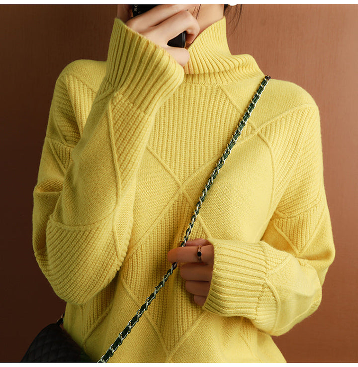 Elegant Cashmere Sweater for Women with Wrap Collar | Ultimate Comfort & Style 6