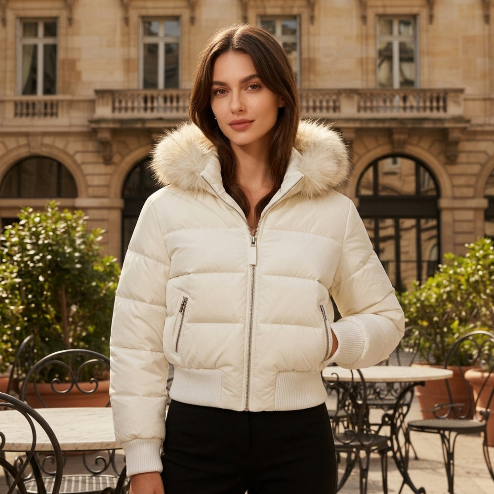 Elegant Collection | Puffer Jacket with Ribbed Cuffs | Stylish Outerwear for Comfort 0