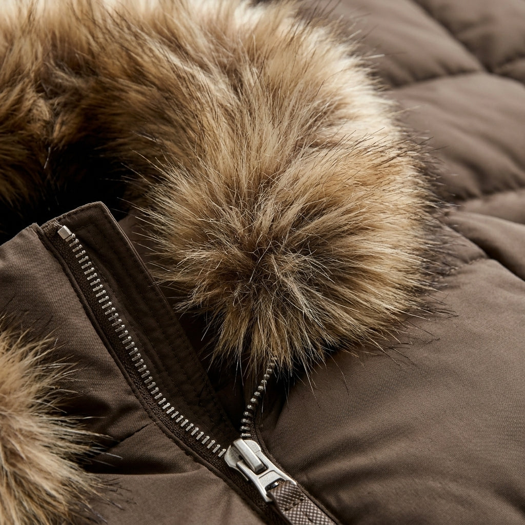 Elegant Collection | Puffer Jacket with Ribbed Cuffs | Stylish Outerwear for Comfort 5