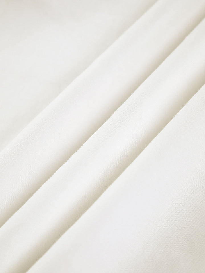 Elegant Collection | Women's White Dress with One Sleeve Design | Chic Cotton Linen for Effortless Style 2