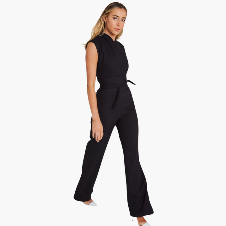Elegant Wide-Leg Jumpsuit for Women with Comfortable Fit | Versatile Black Romper for Effortless Style 3