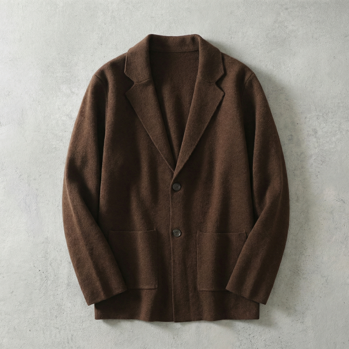 Elegant Wool Cardigan | Premium Merino Blend with Tailored Collar | Versatile Style for Any Occasion 1