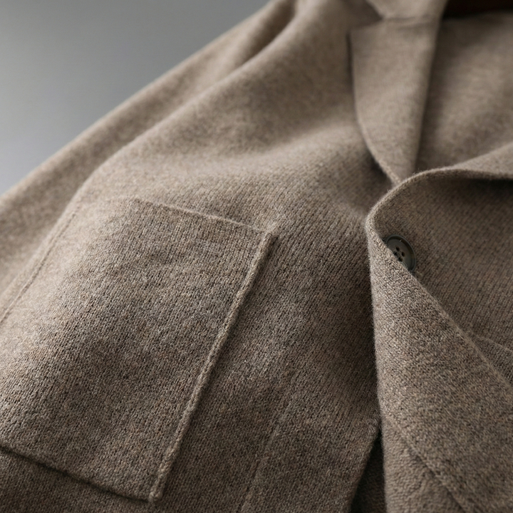 Elegant Wool Cardigan | Premium Merino Blend with Tailored Collar | Versatile Style for Any Occasion 5