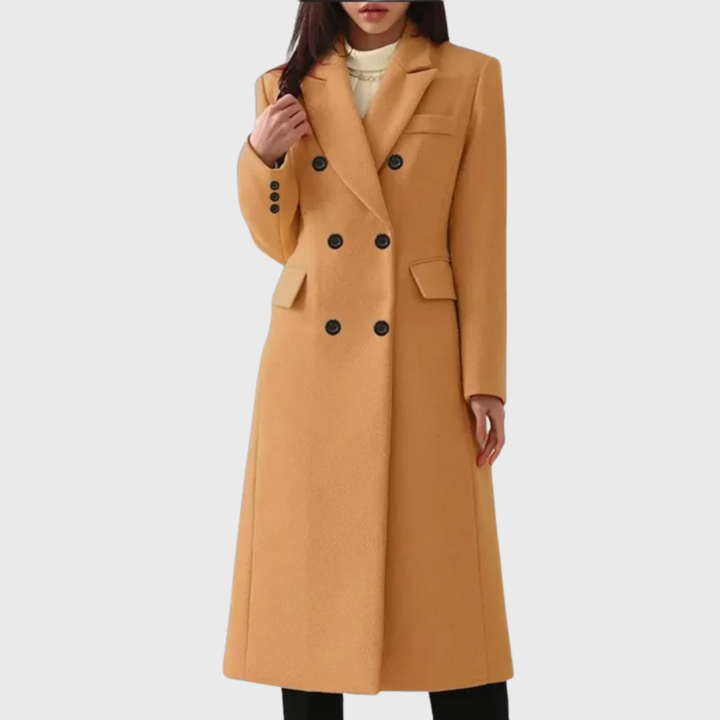 Elegant Wool Overcoat | Medium Thickness with Notched Collar | Stylish Winter Coat for Men and Women 0