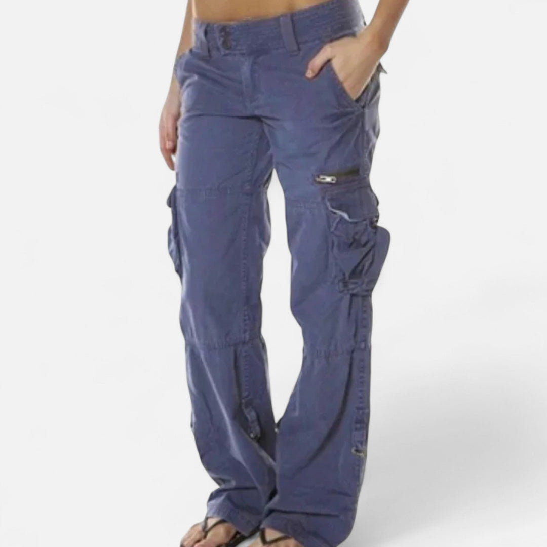 Elegant | Women's Cargo Pants with Wide-Leg Design & Functional Pockets | Comfortable Cotton Trousers for Everyday Style 5
