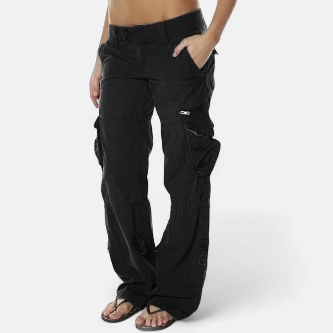 Elegant | Women's Cargo Pants with Wide-Leg Design & Functional Pockets | Comfortable Cotton Trousers for Everyday Style 6