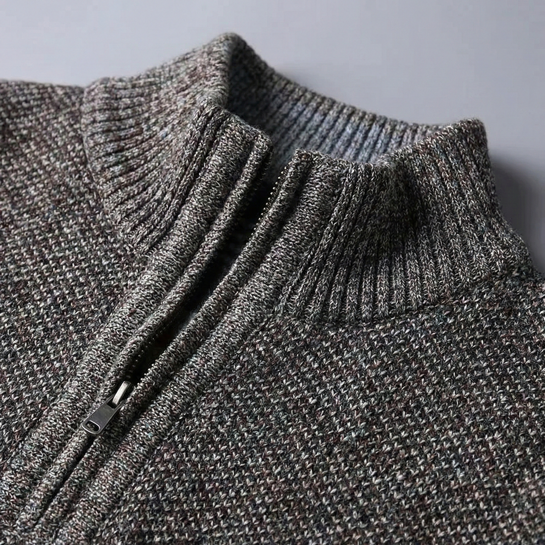 Elevate Your Style | Mock Neck Sweater with Half Zipper Design | Comfortable Knit for Versatile Wear 5
